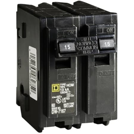 Miniature Circuit-Breaker, 60 A, 120/240V AC, 2 Pole, Plug-In Mounting Style